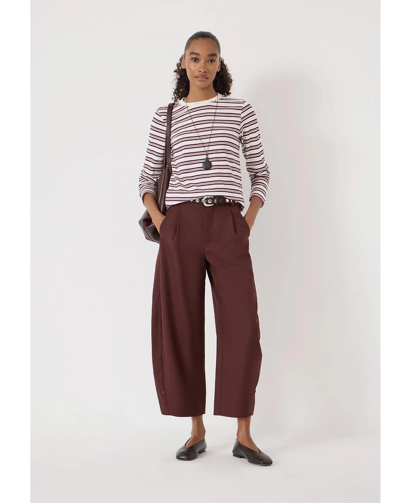 Hush Women's Mia Stripe Slim Long Sleeve Top