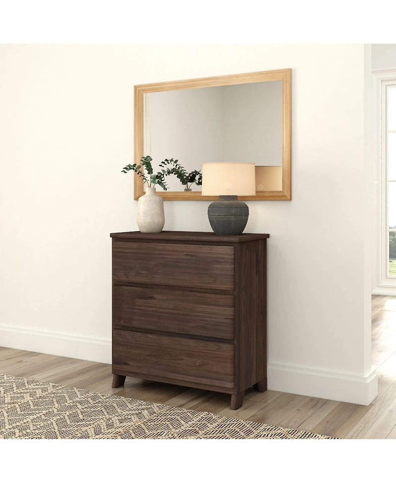 Plank+Beam Solid Wood Farmhouse 3 Drawer Dresser