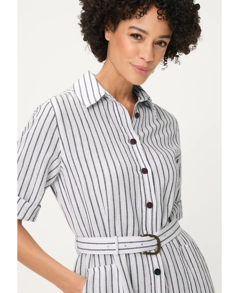 Olsen Women's Stripe Shirt Dress