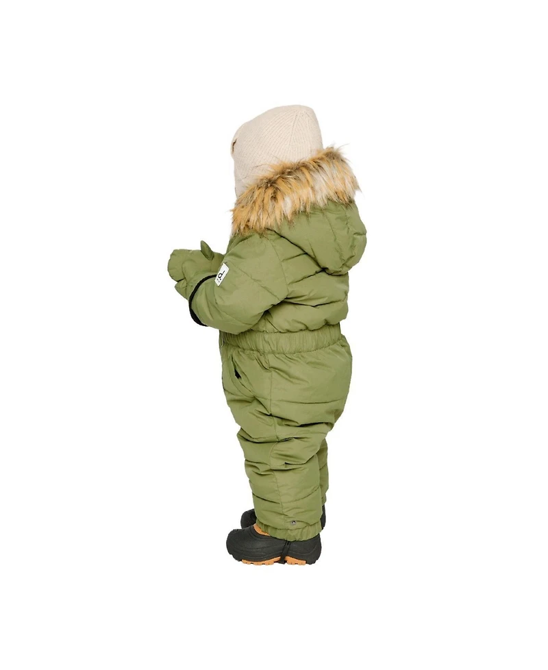 Deux par Baby Unisex 6M To 24M Original One Piece Puffy Snowsuit with Removable Mittens and Boots