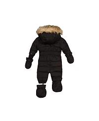 Deux par Baby ( 6M to 24M ) Unisex Original One Piece Puffy Snowsuit with Removable Mittens and Boots