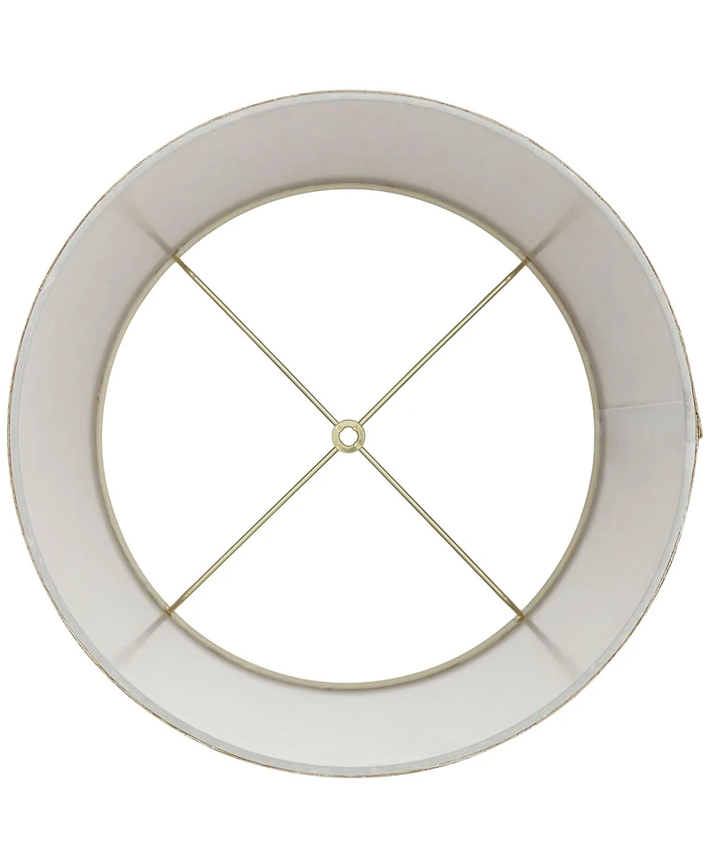 Springcrest 13" Top x 15" Bottom x 11" High x 11" Slant Print Lamp Shade Replacement Tapered Spider Harp Finial