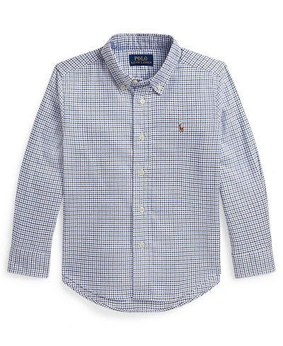 Polo Ralph Lauren Boys' 2T-7 Checked Performance Oxford Shirt