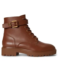 Lauren Ralph Women's Allyson Logo Lace-Up Booties