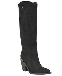 Guess Women's Sashon Wide-Calf Knee-High Topstitched Western Boots