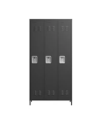 Streamdale Furniture 3-Door 72"H Metal Storage Locker for Office, Gym, and Home