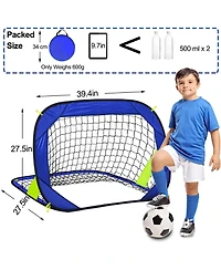Aofar Pop Up Soccer Goal Net Portable Foldable Indoor Outdoor Carry Bag