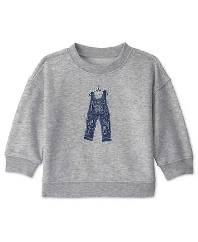 Osh Kosh Baby Boys' Long-Sleeve Overall French Terry Sweatshirt
