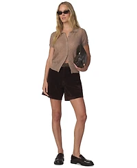 Joe's Jeans Women's High-Waisted Suede Harlowe Shorts, 6" Inseam