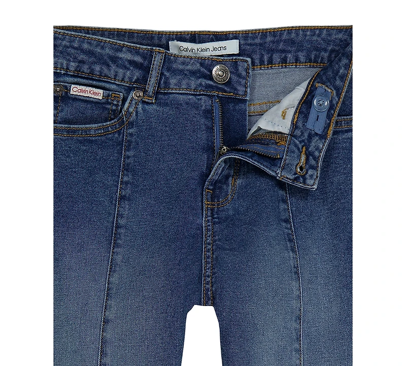 Calvin Klein Girls' 7-16 Logo Denim Jeans