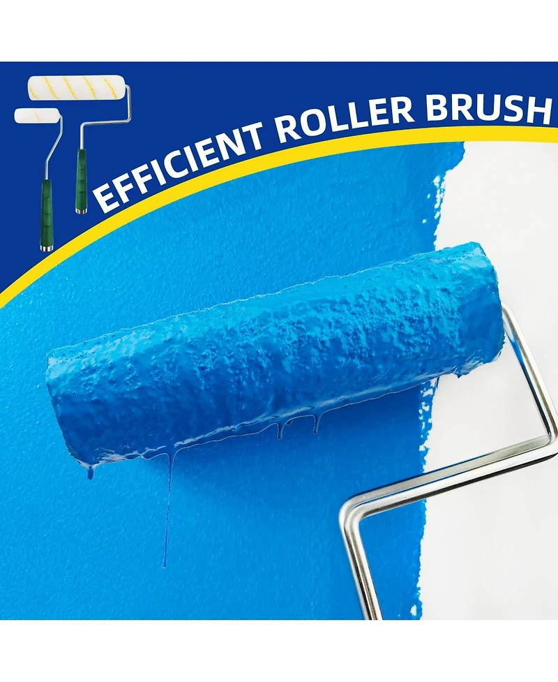 Xdovet 9-inch and 4-inch Roller and Extension Pole Set for Walls and Ceilings