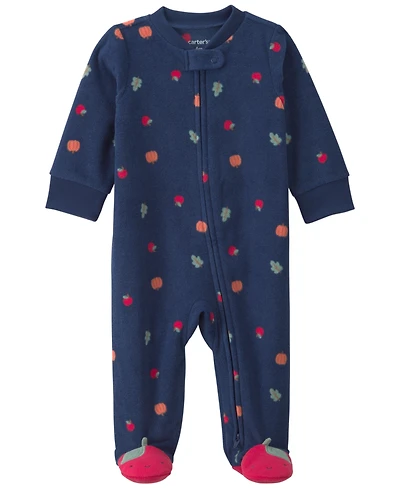 Carter's Baby Girls' Fruit Fleece 2-Way Zip Sleep & Play