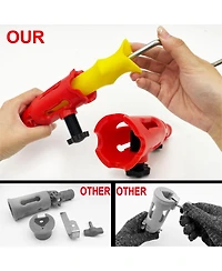 Xdovet Multi-Angle Brush Extender Edger Tool Extension Pole Attachment Rotating Head Device