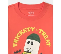 Carter's Toddler Boys' 2T-5T Trickety Treat Yourself Halloween Graphic T-Shirt