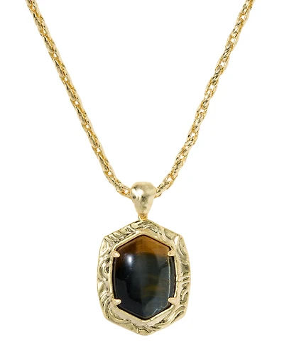 Kendra Scott 14k Gold-Plated Tiger Striped Daphne Small Long Pendant Necklace (Also Available in Mother-of-pearl)