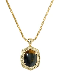 Kendra Scott 14k Gold-Plated Tiger Striped Daphne Small Long Pendant Necklace (Also Available in Mother-of-pearl)