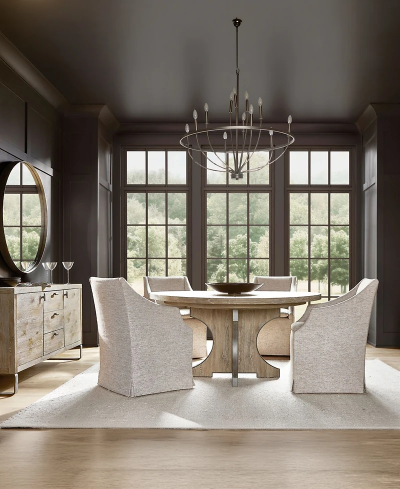 Bernhardt Tribeca 60" Wood Round Dining Table