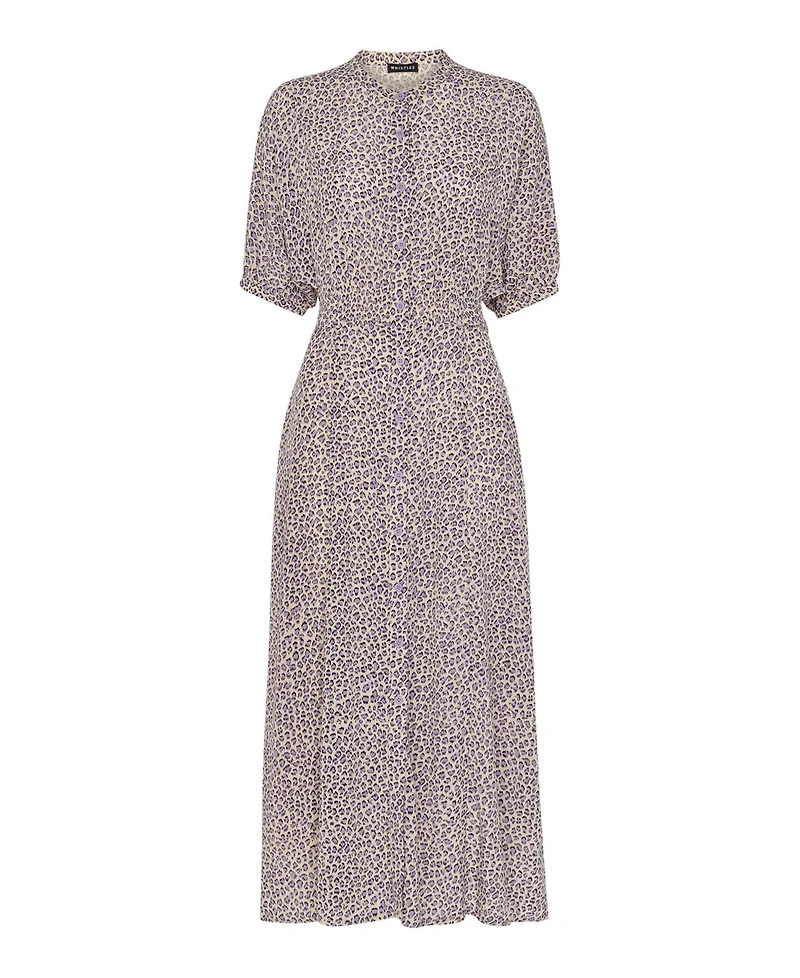 Whistles Women's Dashed Leopard Midi Dress