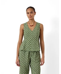 Hush Women's Sybil V-Neck Air Flow Godet Top