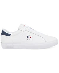 Lacoste Powercourt Leather Lace-Up Tennis Sneakers