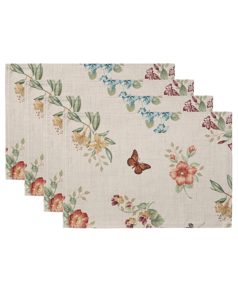 Lenox Butterfly Meadow Fall Placemats, Set of 4