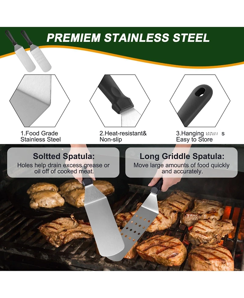 Xdovet Griddle Accessories Spatula Set Basting Cover Outdoor Barbecue