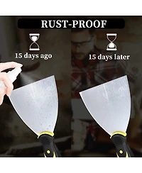 Xdovet Metal Putty Scrapers Drywall Plaster Wallpaper Tool Set