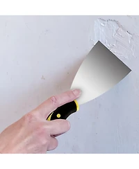 Xdovet Putty Scraper Stainless Steel Drywall Plaster Patching Wallpaper 20 pieces