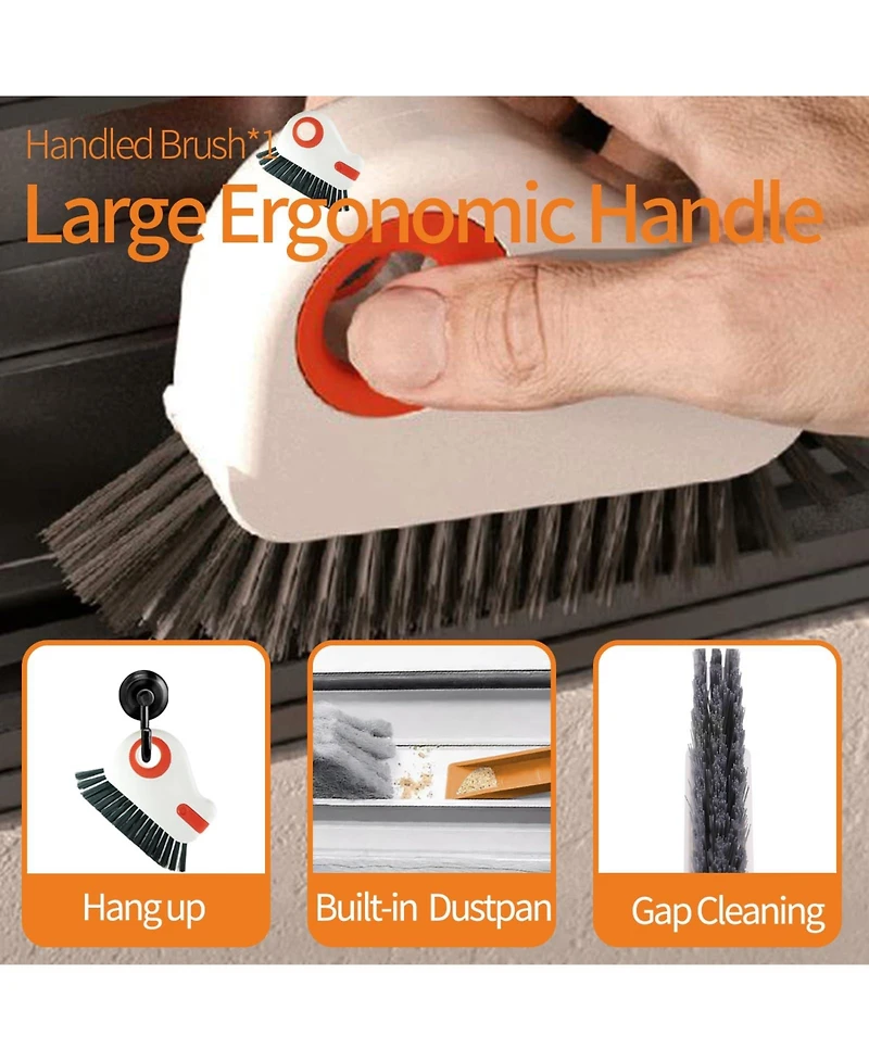 Xdovet Deep Cleaning Brush Set Window Door Track Tile Grout Kitchen Bathroom