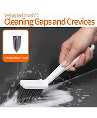 Xdovet 16Pcs Crevice Brush Set Hard Bristle Grout Scrubber
