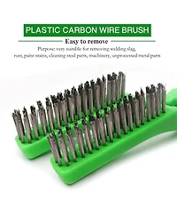 Xdovet Wire Brush Stainless Steel Bristles Rust Remover Welding Slag Scrubber