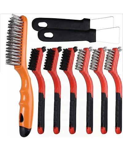 Xdovet Wire Brush Set Steel Nylon Scraper Welding Slag Grime
