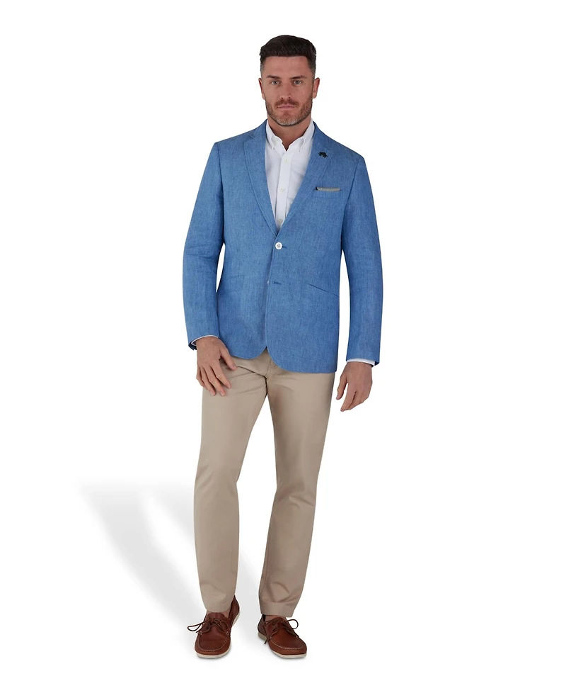Raging Bull Men's Big and Tall Linen Blazer