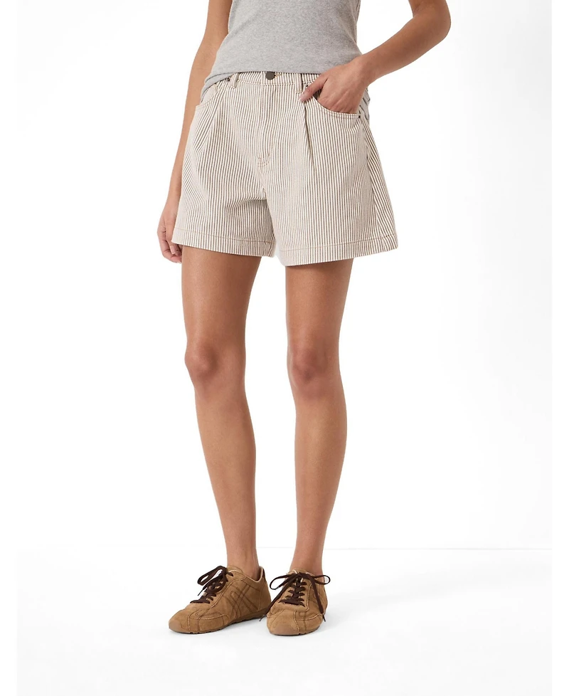 Hush Women's Larissa Stripe Denim Shorts