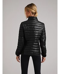 JACK1T Women's Short Funnel-Neck Puffer Jacket