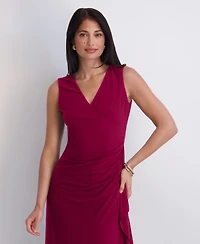 Kensie Women's Asymmetrical Midi Dress