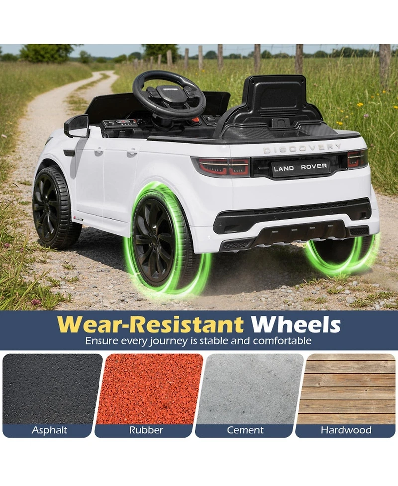 Hongge 12V Kids Electric Off-Road Suv with Remote Control, Led Lights and Safety Belt Ride-On Toy, 66 lbs. Capacity, Ages 3+