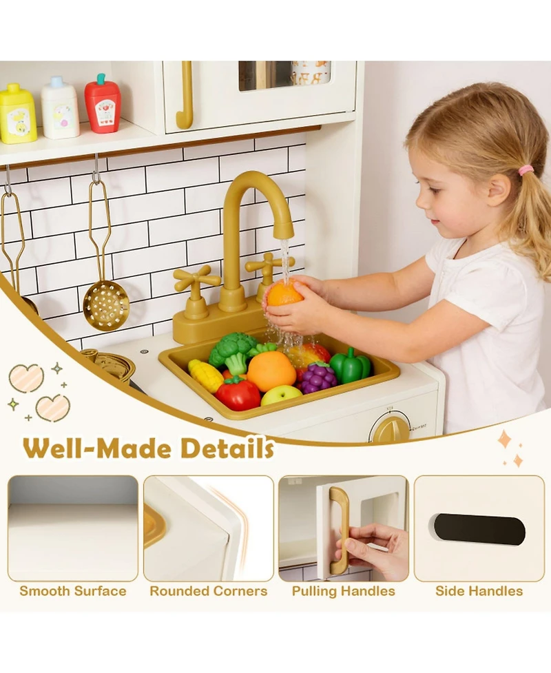 Hongge Sound-and-Light Stoves Water Dispenser 11-Piece Playset, Ages 3+