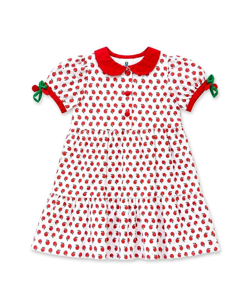 Florence Eiseman Baby Girl 12M - 24M Apple Print Dress with Apples