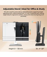 Msi Modern AM242TP 1M Aio Desktop, 23.8 Inch Fhd Touch 60Hz, Intel Core 7, Intel Graphics, 32GB DDR5, 1TB Ssd, Wireless Kb and Mouse, Win11 Pro