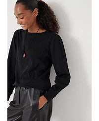Hush Women's Emily Puff Sleeve Relaxed Top