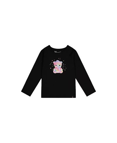 Deux par Deux Little and Big Girl Raglan Cotton T-Shirt