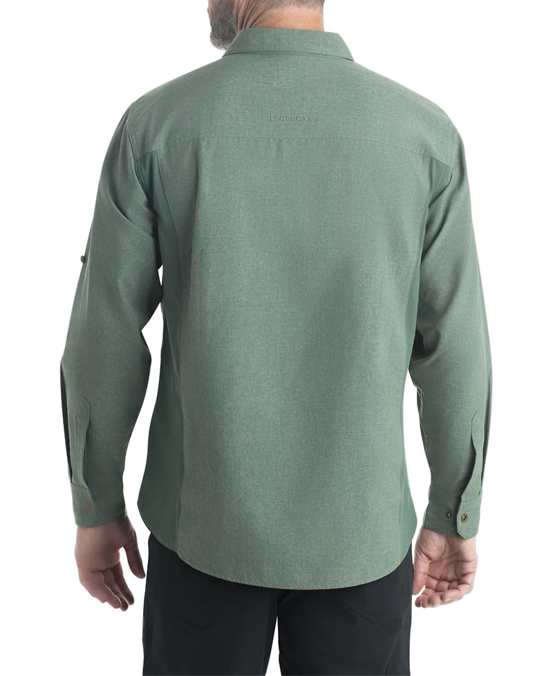 Legendary Whitetails Mens Moisture Wicking Upf 50+ Long Sleeve Shirt