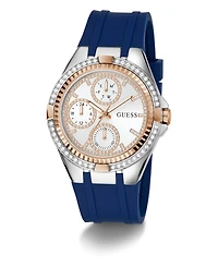Guess Women's Quartz Blue Silicone Watch 39mm