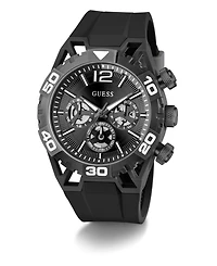 Guess Men's Quartz Silicone Watch 46mm