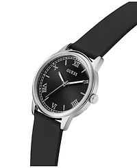 Guess Men's Quartz Black Silicone Watch 40mm