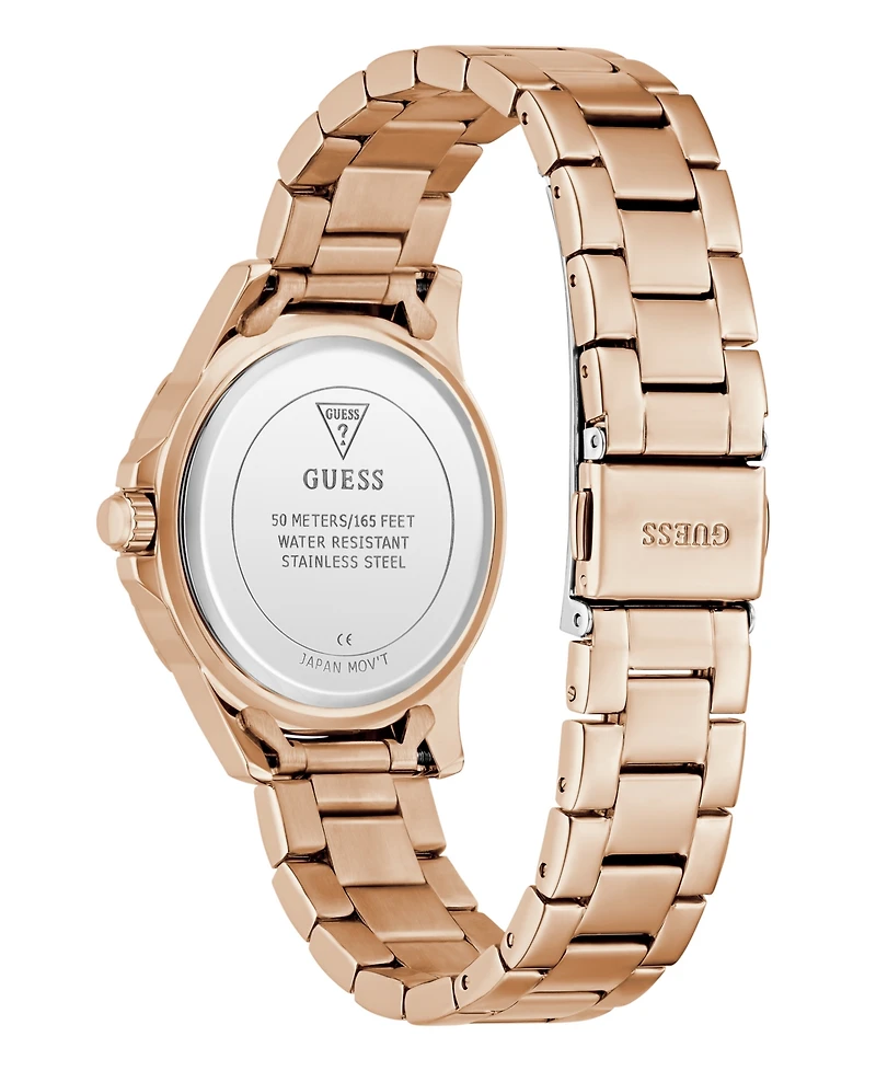 Guess Women's Quartz Rose Gold-Tone Stainless Steel Watch 35mm