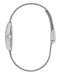 Guess Women's Quartz Silver-Tone Steel Mesh Watch 25mm x 23mm