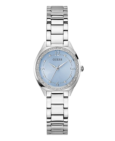 Guess Women's Quartz Silver-Tone Stainless Steel Watch 30mm