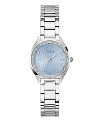 Guess Women's Quartz Silver-Tone Stainless Steel Watch 30mm